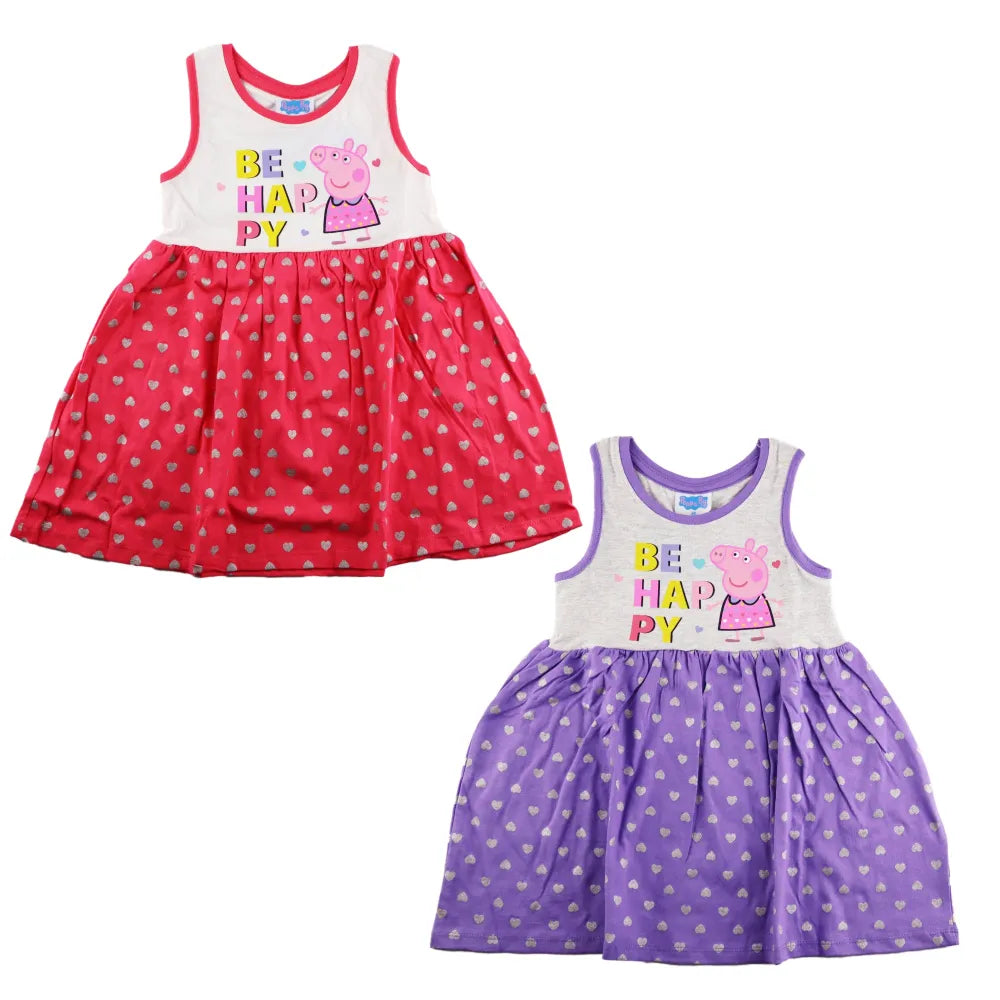 Peppa Wutz Pig Sommerkleid Kleid - WS-Trend.de Kinder Mädchen 92-116 Baumwolle NEU