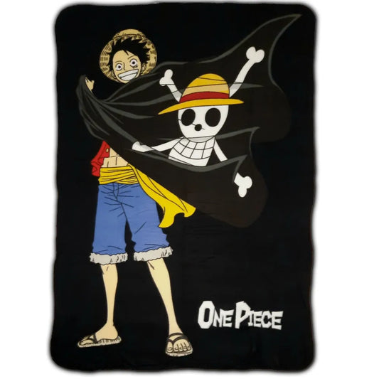 One Piece Kinder Fleecedecke - WS-Trend.de Anime Luffy leichte Kuscheldecke 100x140 cm