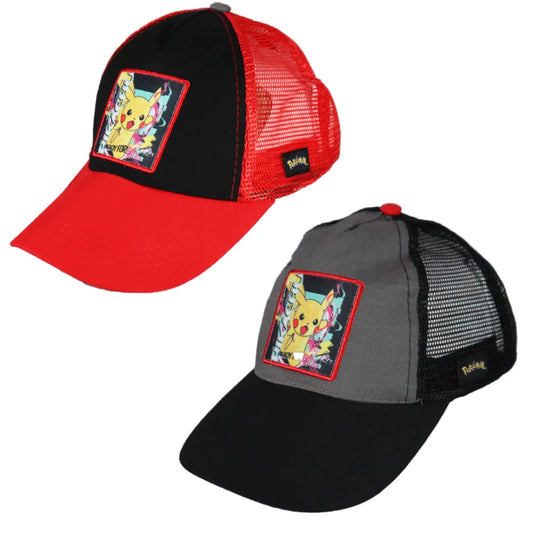 Pokemon Pikachu Jungen Basecap Baseball Kappe Truckercap - WS-Trend.de Mütze 54-56