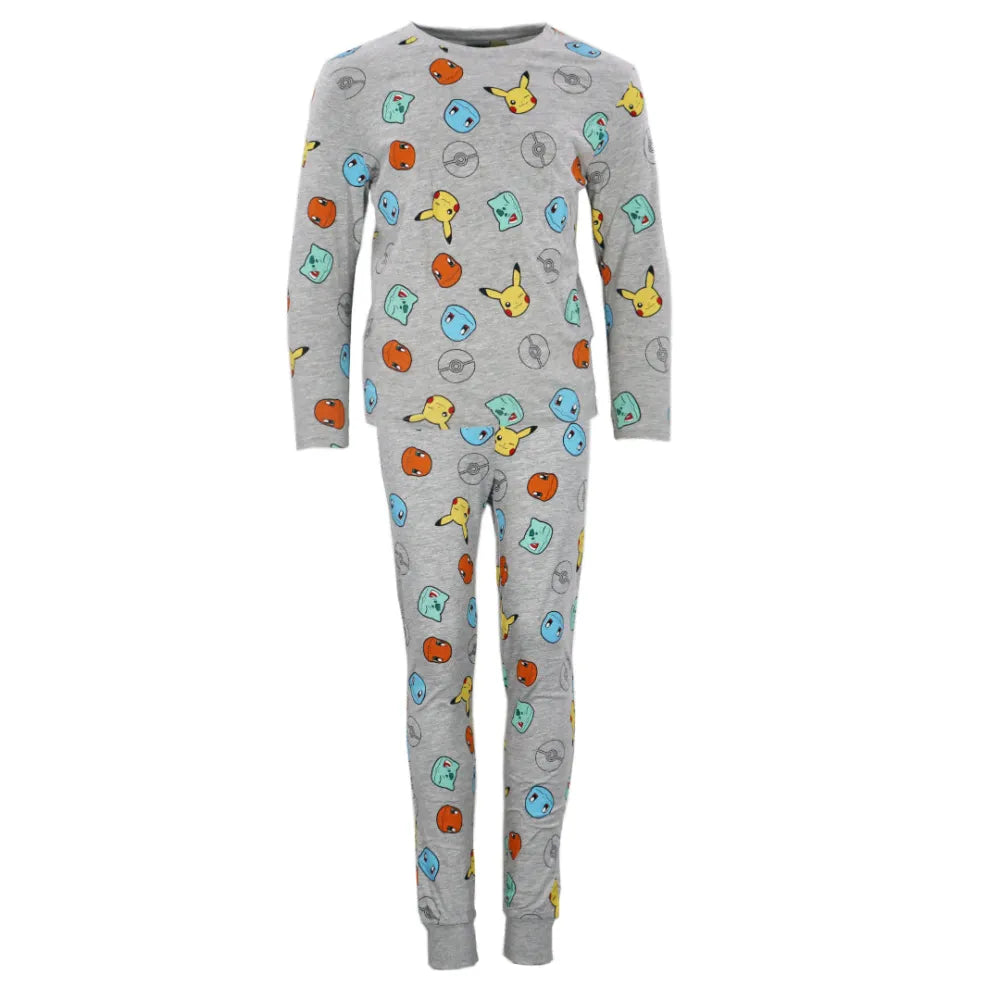 Pokemon Pikachu and Friends Kinder Schlafanzug Pyjama - WS-Trend.de 110-152 Baumwolle