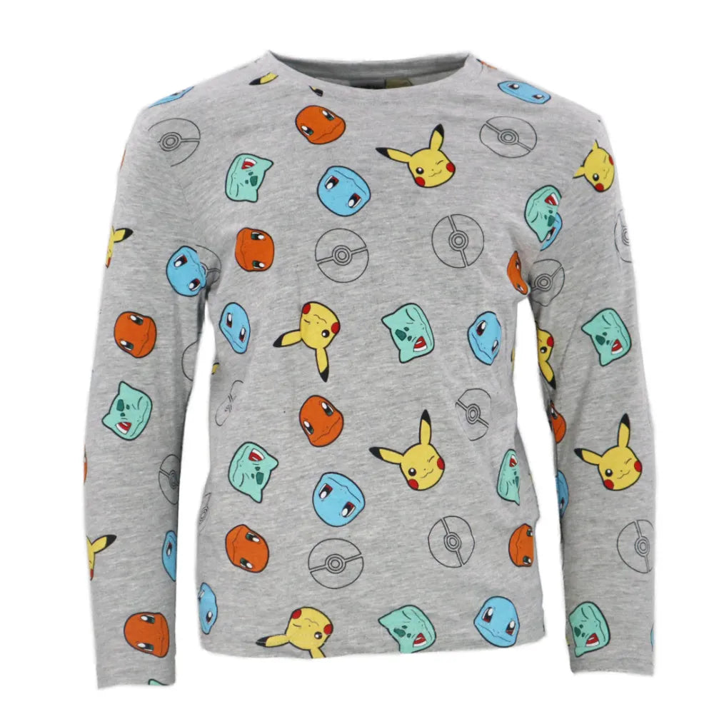 Pokemon Pikachu and Friends Kinder Schlafanzug Pyjama - WS-Trend.de 110-152 Baumwolle