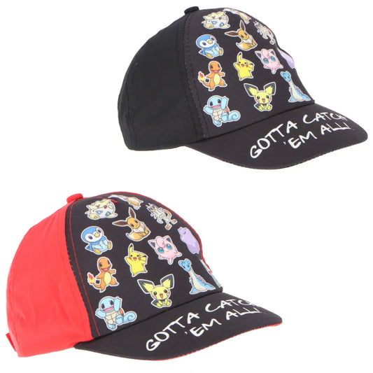 Pokemon Pikachu and Friends Jungen Kinder Basecap - WS-Trend.de Baseball Kappe Mütze Gr. 54 56