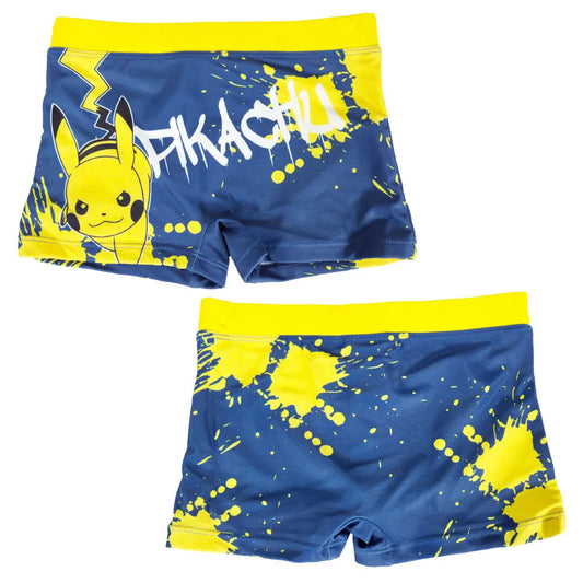 Pokemon Pikachu Kinder Badehose Badeshorts Shorts Schwimmhose - WS-Trend.de Gr 116 bis 152