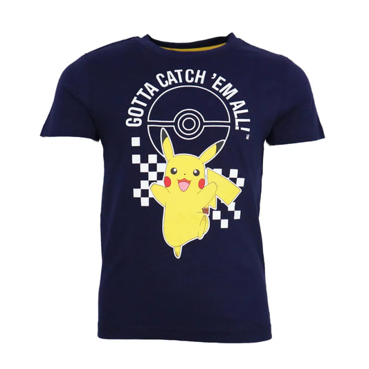 Pokémon Pikachu and Friends Kinder kurzarm T-Shirt - WS-Trend.de Kurzarm Shirt Baumwolle 110 bis 152 Weiß Schwarz