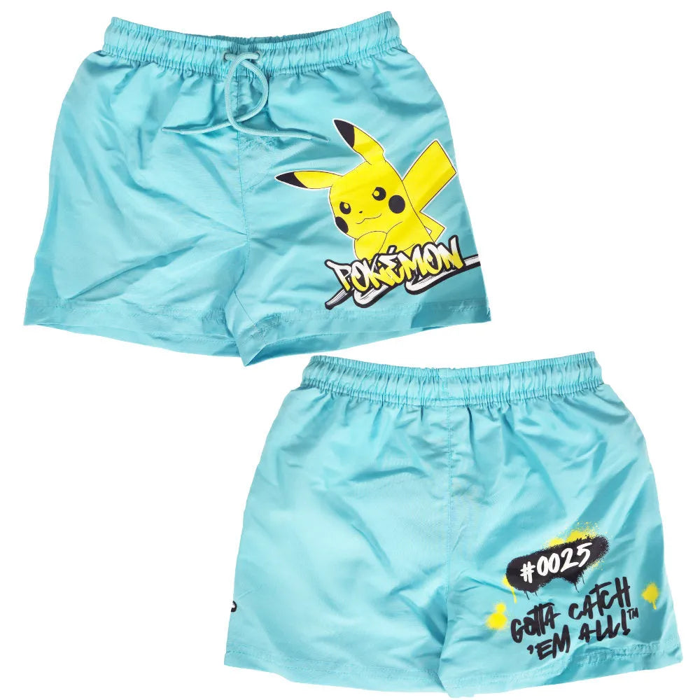 Pokemon Pikachu Kinder Badehose Badeshorts Shorts Schwimmhose - WS-Trend.de Gr 116 bis 152