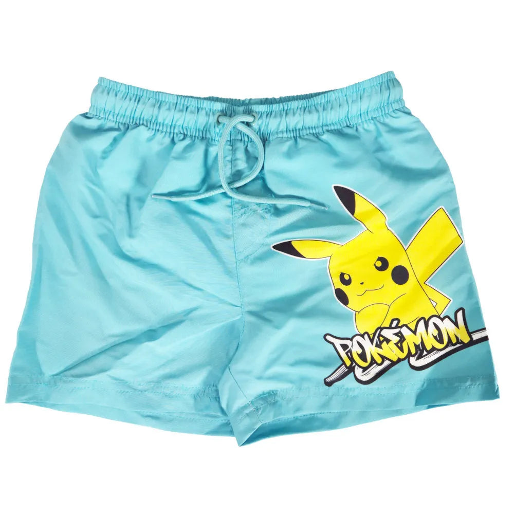 Pokemon Pikachu Kinder Badehose Badeshorts Shorts Schwimmhose - WS-Trend.de Gr 116 bis 152