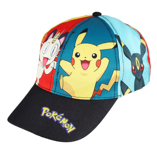 Pokemon Mauzi Pikachu Basecap Baseball Kappe Mütze allover Print - WS-Trend.de Kinder 54-56