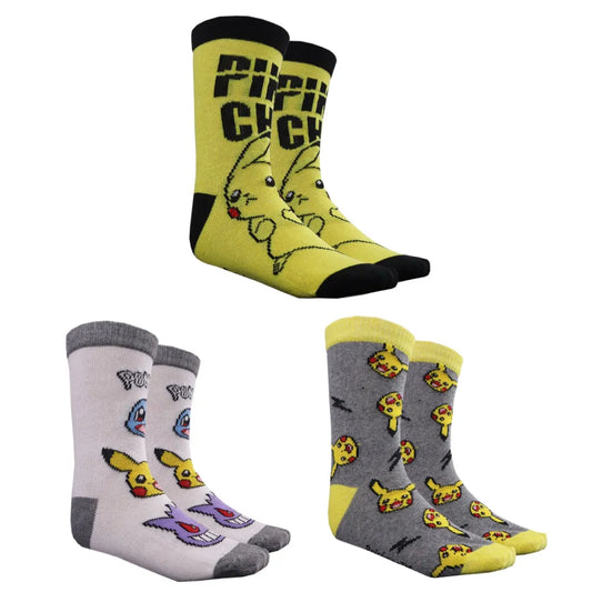 Pokemon Pikachu Socken 3-er Pack - WS-Trend.de and Friends Sneaker Jungen 3er Gr. 23 bis 38