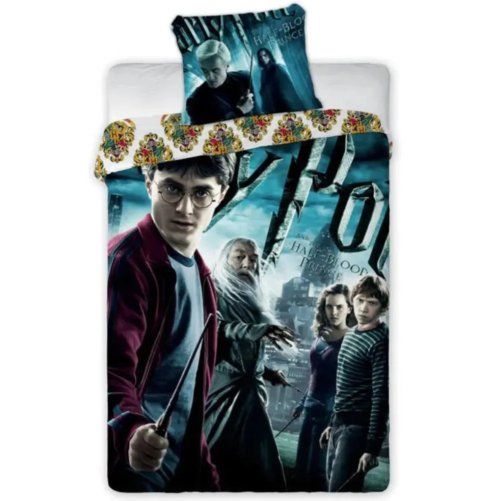 Harry Potter Film Bettwäsche 2tlg Set 135x200 80x80 cm 100% Baumwolle - WS-Trend.de