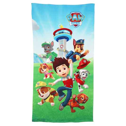 Paw Patrol Chase Ryder Jungen Mikrofaser Strandtuch Badetuch 70x140 cm - WS-Trend.de