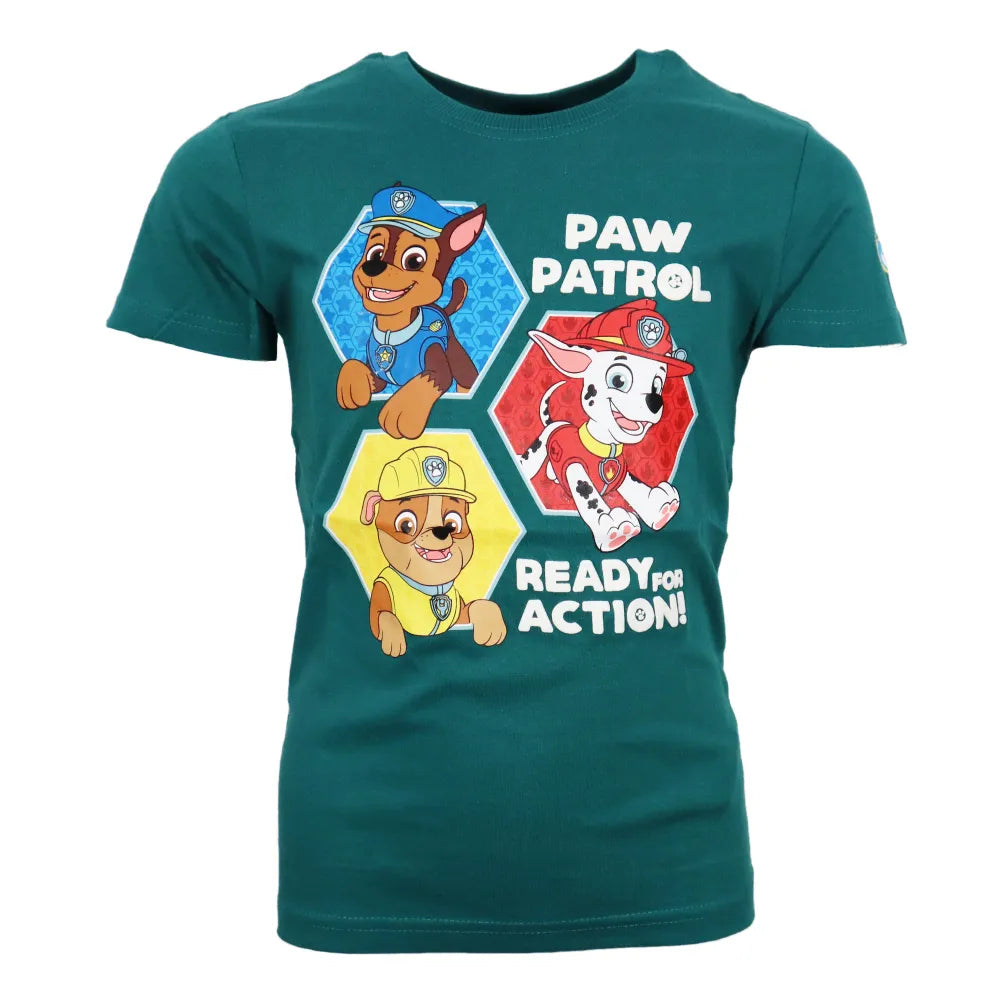 Paw Patrol Chase Rubble Marshall Kinder Jungen T-Shirt - WS-Trend.de kurzarm 98 -128 Baumwolle