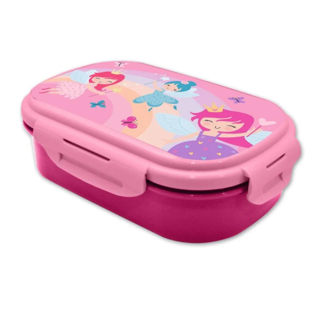 Feen Prinzessin 2tlg. Kinder Lunch Set Brotdose plus Göffel Gabel Löffel - WS-Trend.de