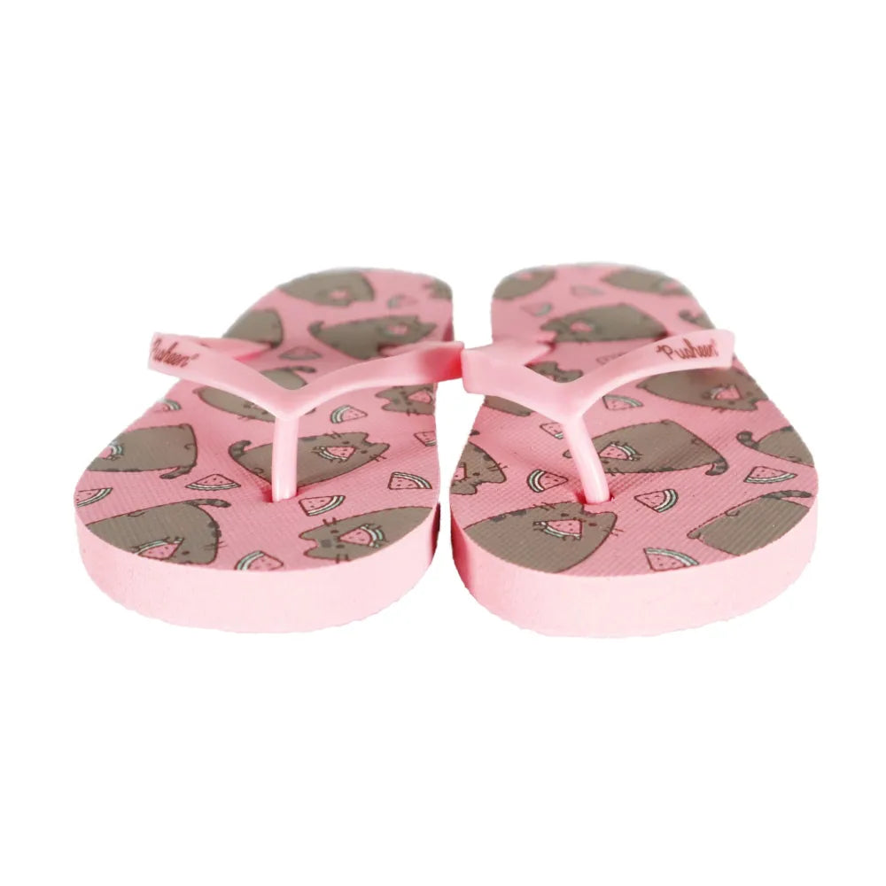 Pusheen The Cat Kinder Flip Flops Sandalen Latschen Zehentrenner - WS-Trend.de 25-34 Beige