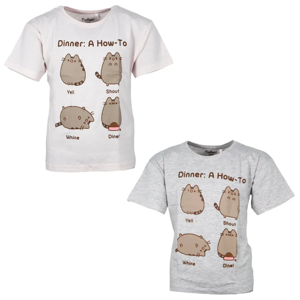 Pusheen The Cat die Katze Mädchen kurzarm T-Shirt Shirt - WS-Trend.de 134-152