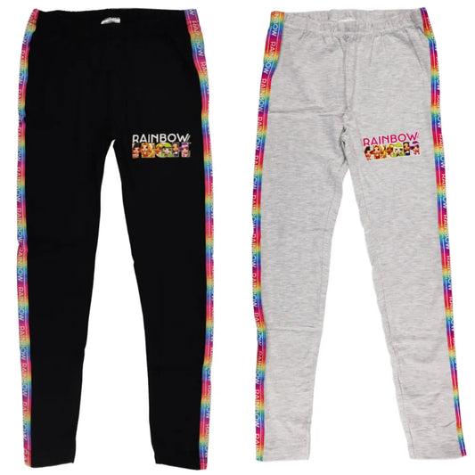 Rainbow High Mädchen Leggings - WS-Trend.de Kinder Jogginghose 104-134 Grau Schwarz