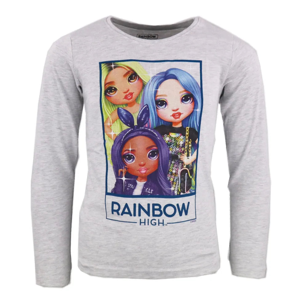 Rainbow High Mädchen Kinder langarm Schlafanzug Pyjama - WS-Trend.de 98-128 Baumwolle