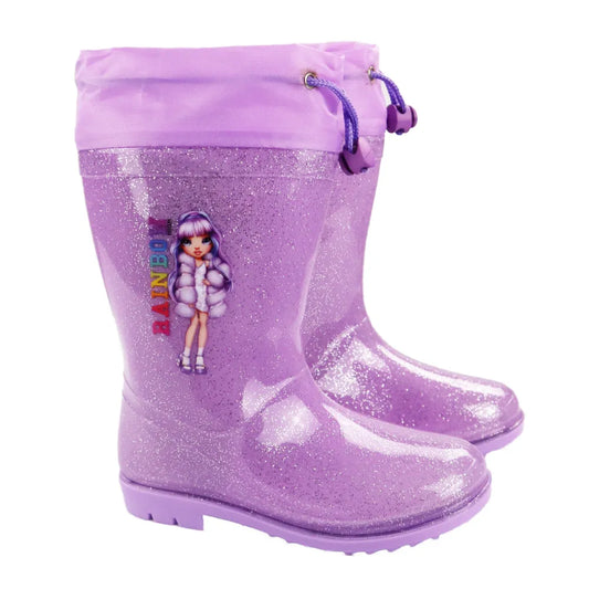 Rainbow High Kinder Mädchen Gummistiefel Regenstiefel - WS-Trend.de Stiefel 25-34 Lila