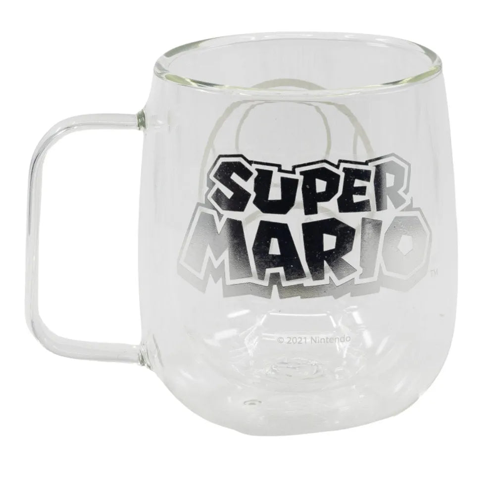 Super Mario Toady doppelwandige Kaffeetasse Teetasse Glastasse 290 ml - WS-Trend.de