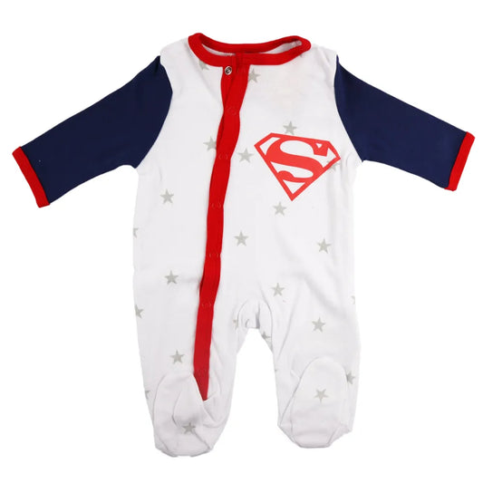 DC Comics Superman Baby Kleinkind Strampler Einteiler - WS-Trend.de Gr. 62 - 92 100% Baumwolle