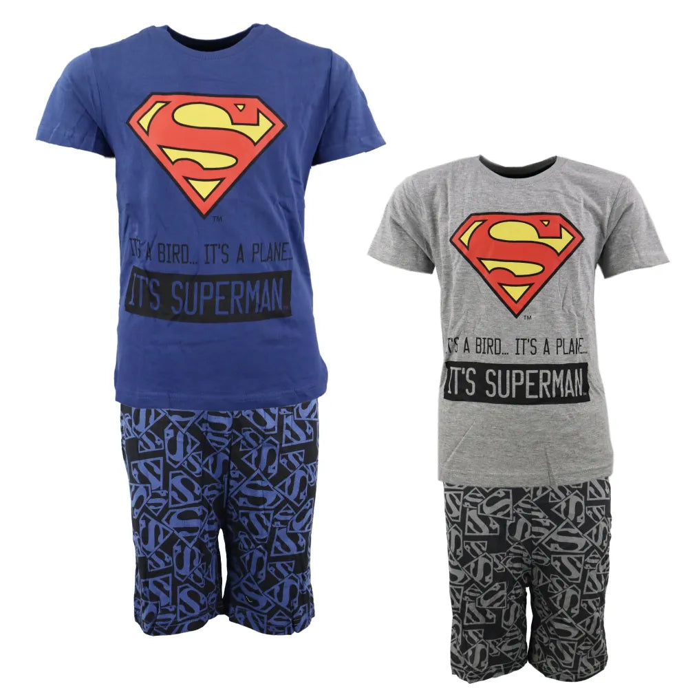 DC Comics Superman Jugend Kinder kurzarm Pyjama - WS-Trend.de für Jungen 134-164