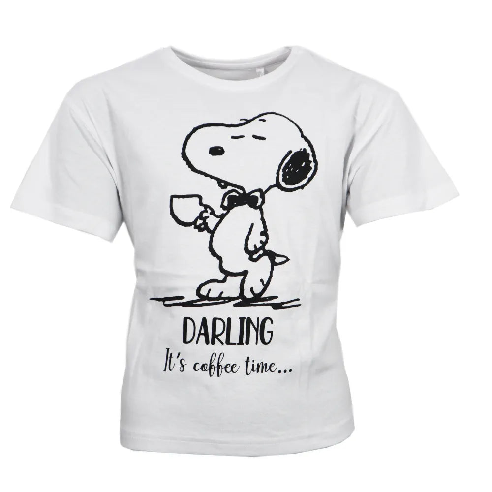 Snoopy Mädchen kurzarm Pyjama Schlafanzug Shirt Shorts - WS-Trend.de 134 - 164 Baumwolle