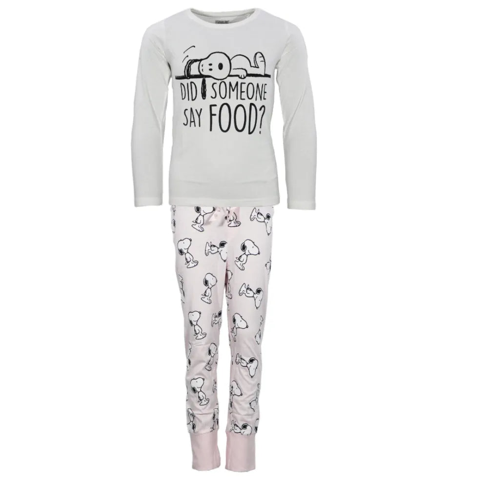 Snoopy Kinder Mädchen langarm Schlafanzug Pyjama - WS-Trend.de Jugend Gr. 134-164