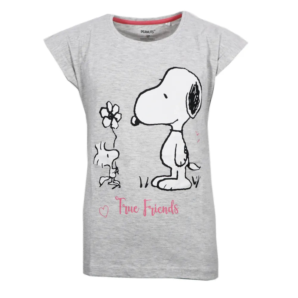 Snoopy Mädchen kurzarm Pyjama Schlafanzug Shirt Shorts - WS-Trend.de 134 - 164 Baumwolle