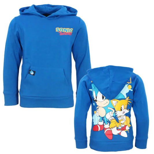 Sonic the Hedgehog Kinder Jungen Hoodie Kapuzenpullover - WS-Trend.de Pulli Gr. 104-152