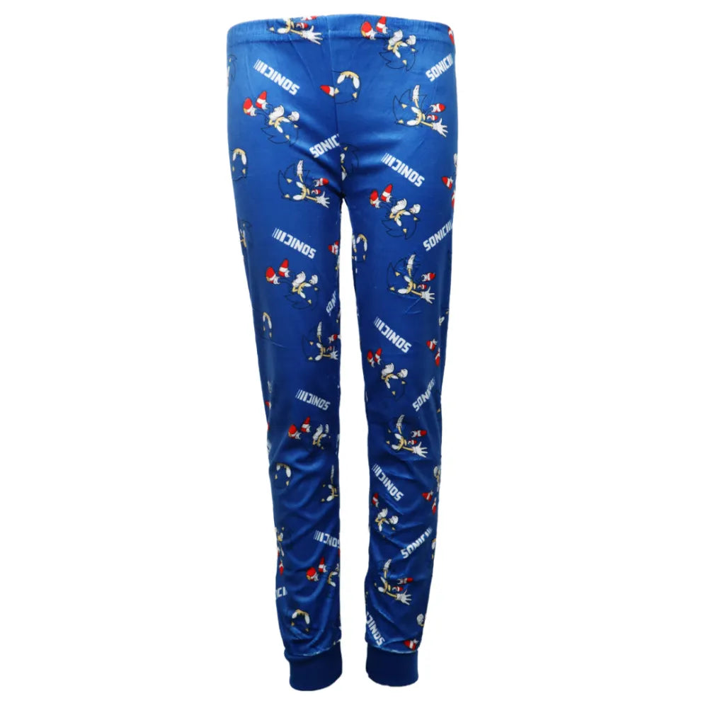 Sega Sonic The Hedgehog Jungen Kinder Velours langarm Pyjama Schlafanzug - WS-Trend.de