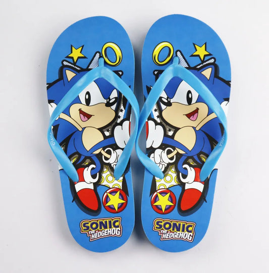 Sonic the Hedgehog Jungen Flip Flops Zehentrenner - WS-Trend.de The Kinder Sandalen - Badeschuhe Latschen Gr. 25-34