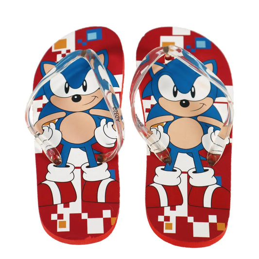 Sonic the Hedgehog Jungen Flip Flops Zehentrenner - WS-Trend.de The Kinder Sandalen - Badeschuhe Latschen Gr. 25-34