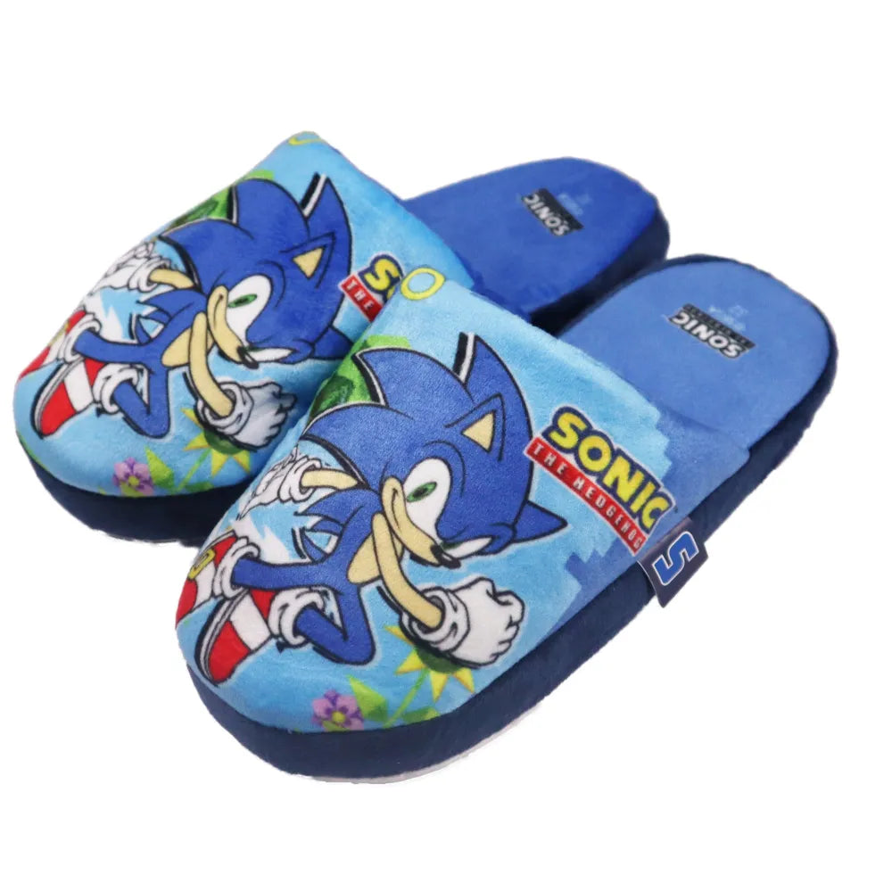 Sonic the Hedgehog Jungen Hausschuhe Slipper Pantoffeln - WS-Trend.de Schlüpfschuhe 28 - 34