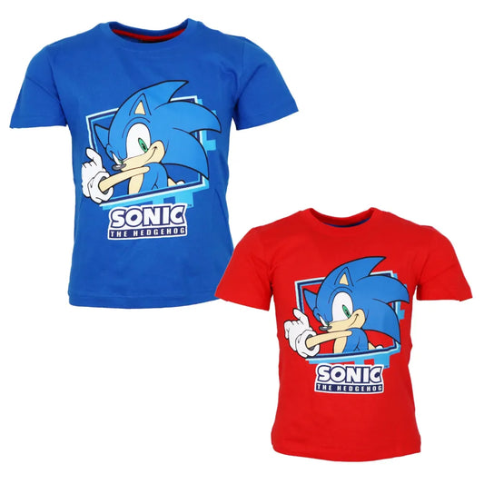 Sonic The Hedgehog Kinder Junge kurzarm T-Shirt Shirt - WS-Trend.de 98-128 Baumwolle