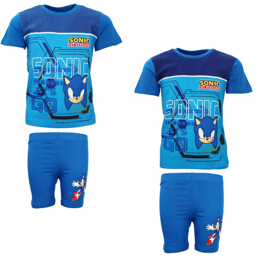 Sonic The Hedgehog Kinder Sommerset Shorts plus T-Shirt - WS-Trend.de 98-140 Baumwolle