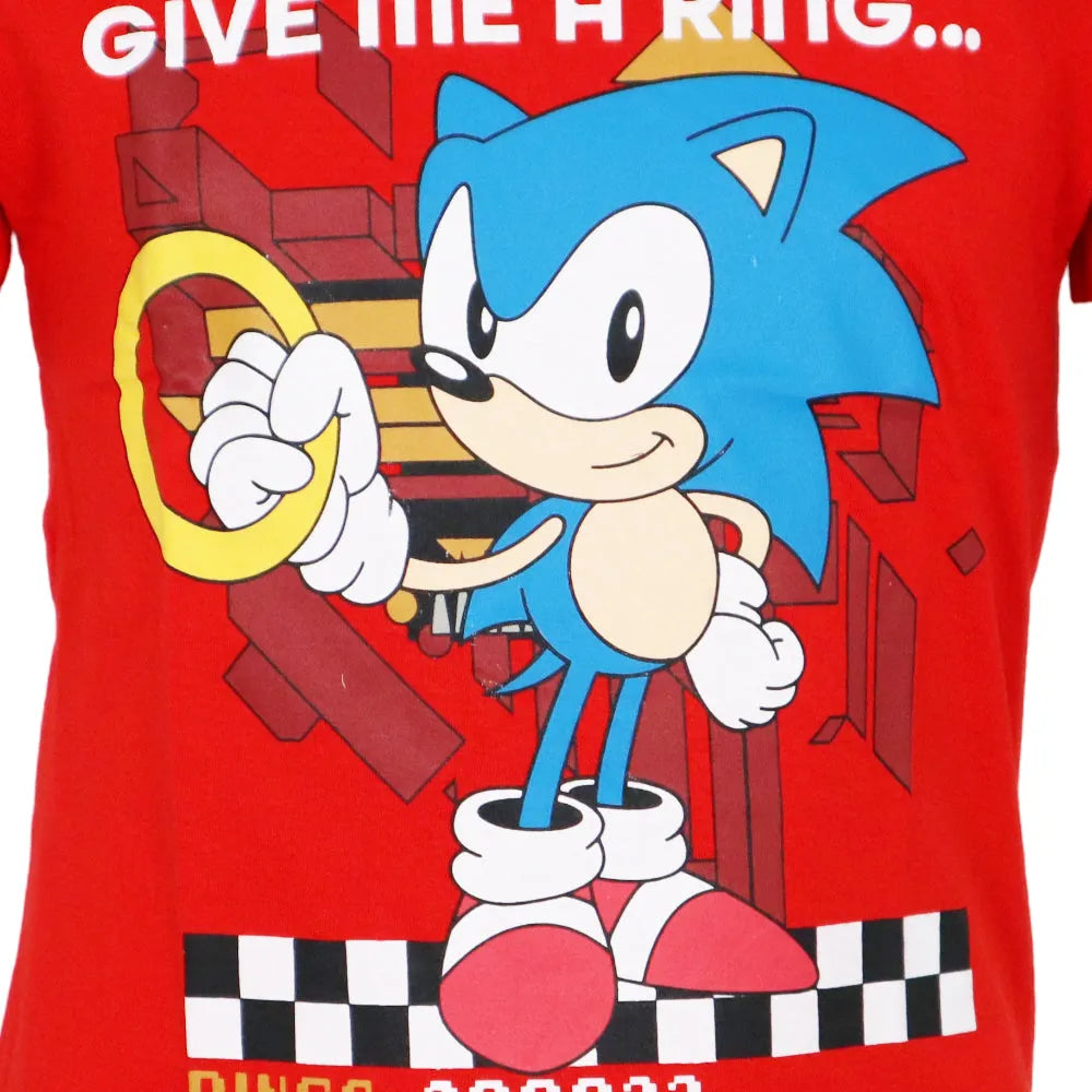 Sonic The Hedgehog Kinder Junge kurzarm T-Shirt Shirt - WS-Trend.de 104-134 Baumwolle