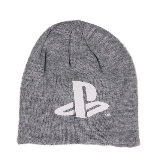 Sony Playstation Kinder Herbst Wintermütze - WS-Trend.de Grau Logo Gr. 52 54