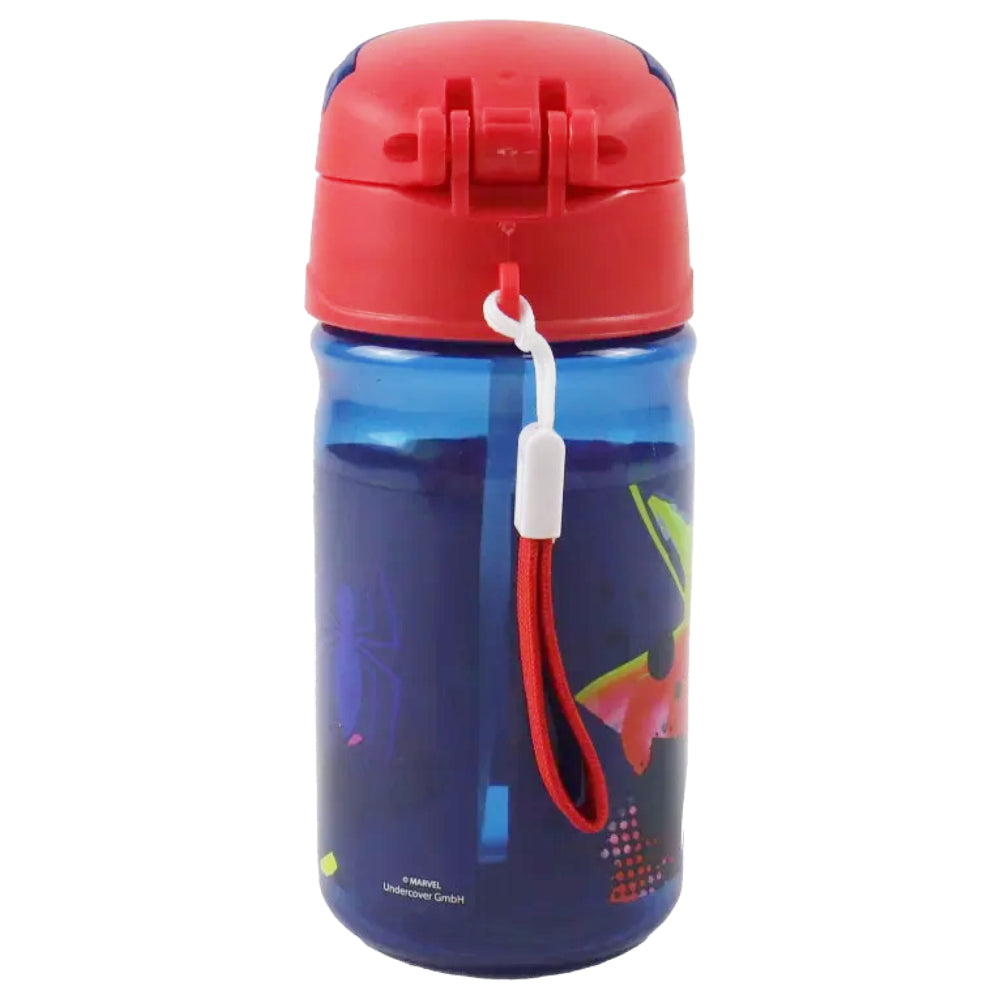 Marvel Spiderman 4 tlg Kinder Lunch Set Brotdose Trinkflasche Besteck