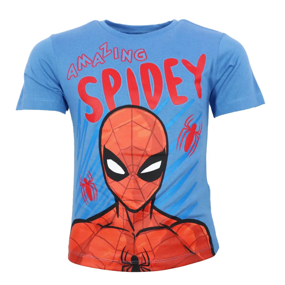 Marvel Spiderman Kinder Jungen kurzarm T-Shirt Shirt - WS-Trend.de Kurzarm 98 bis 128 Baumwolle