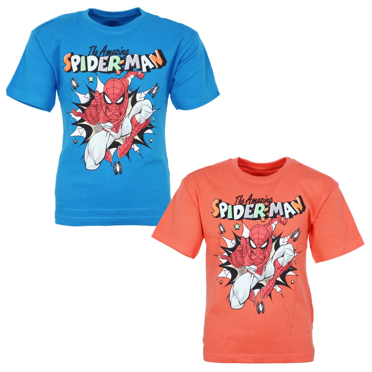 Marvel Spiderman Kinder Jungen T-Shirt Kurzarm Shirt - WS-Trend.de Gr. 104 bis 134