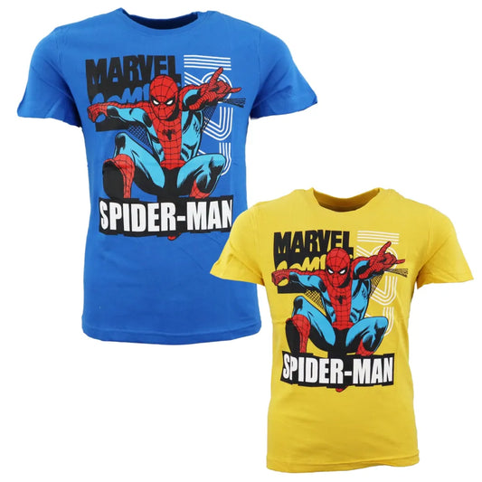 Marvel Spiderman T-Shirt Kurzarm Kinder Jungen Shirt - WS-Trend.de 104 bis 134 Baumwolle