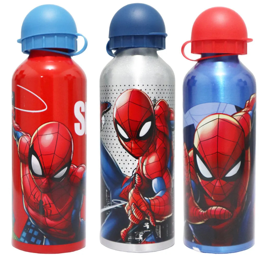 Marvel Spiderman Aluminium Wasserflasche Trinkflasche Flasche 500 ml - WS-Trend.de ALU - Sportflasche