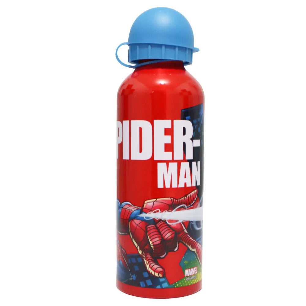 Marvel Spiderman Aluminium Wasserflasche Trinkflasche Flasche 500 ml - WS-Trend.de ALU - Sportflasche