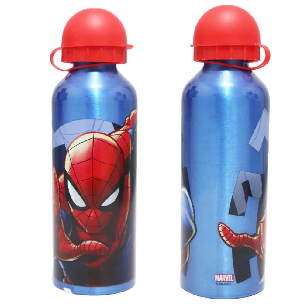 Marvel Spiderman Aluminium Wasserflasche Trinkflasche Flasche 500 ml - WS-Trend.de ALU - Sportflasche