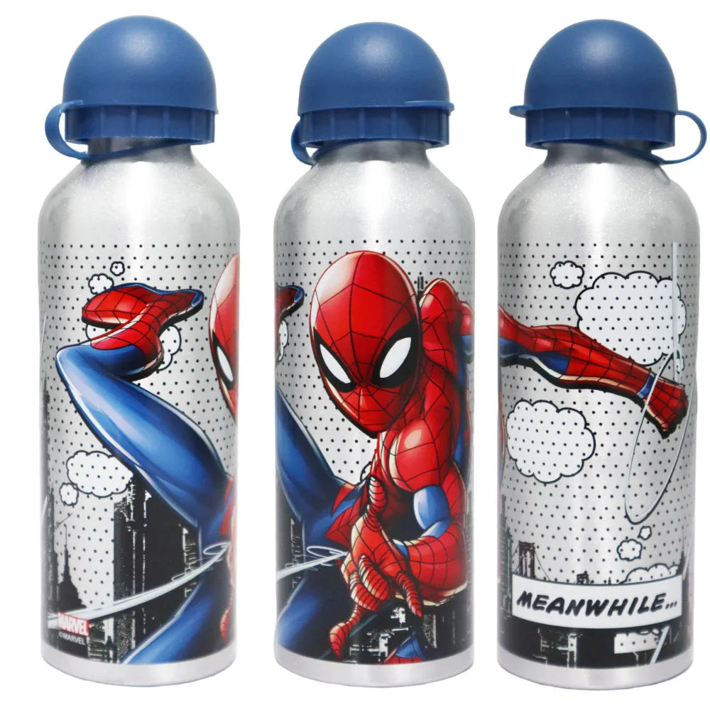 Marvel Spiderman Aluminium Wasserflasche Trinkflasche Flasche 500 ml - WS-Trend.de ALU - Sportflasche