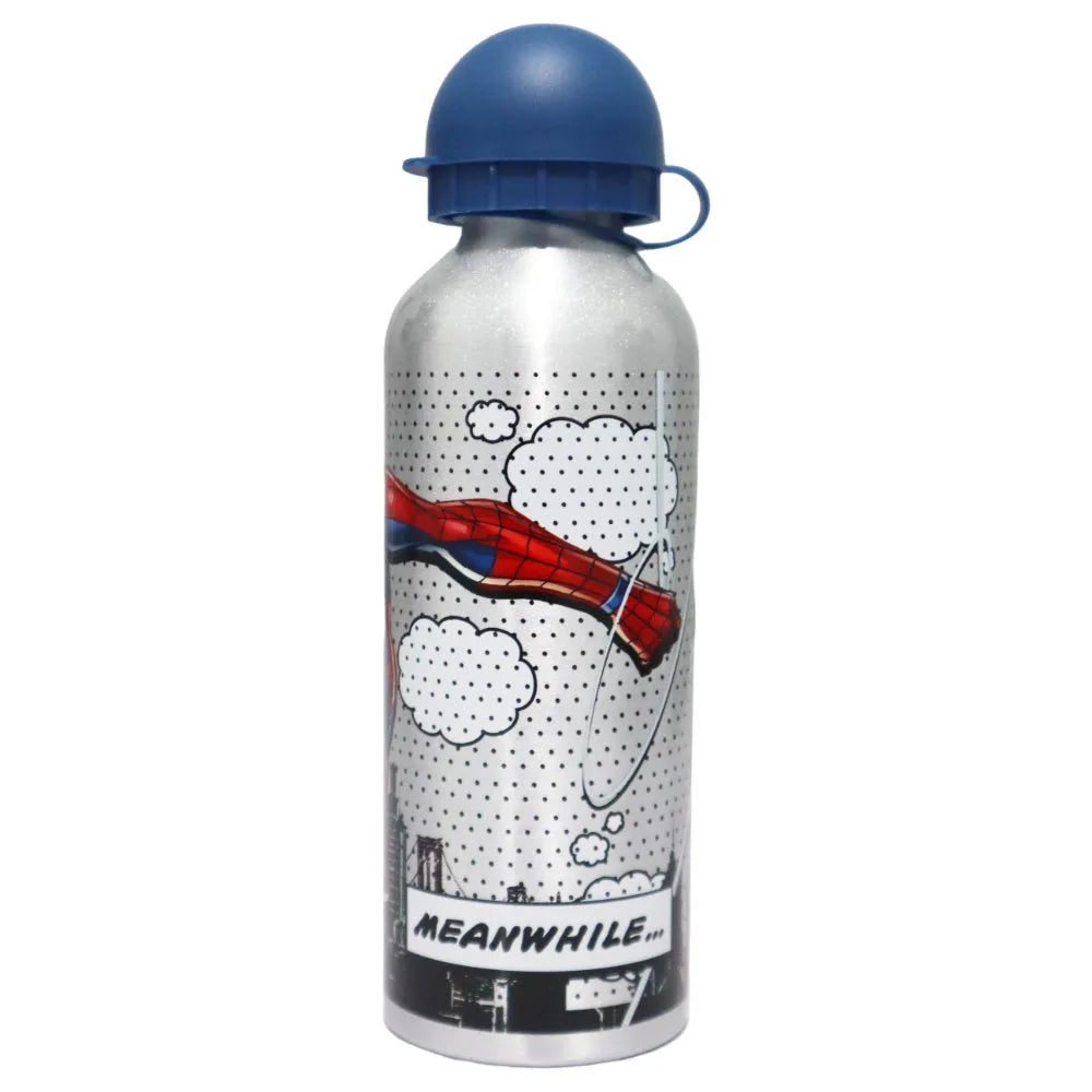 Marvel Spiderman Aluminium Wasserflasche Trinkflasche Flasche 500 ml - WS-Trend.de ALU - Sportflasche