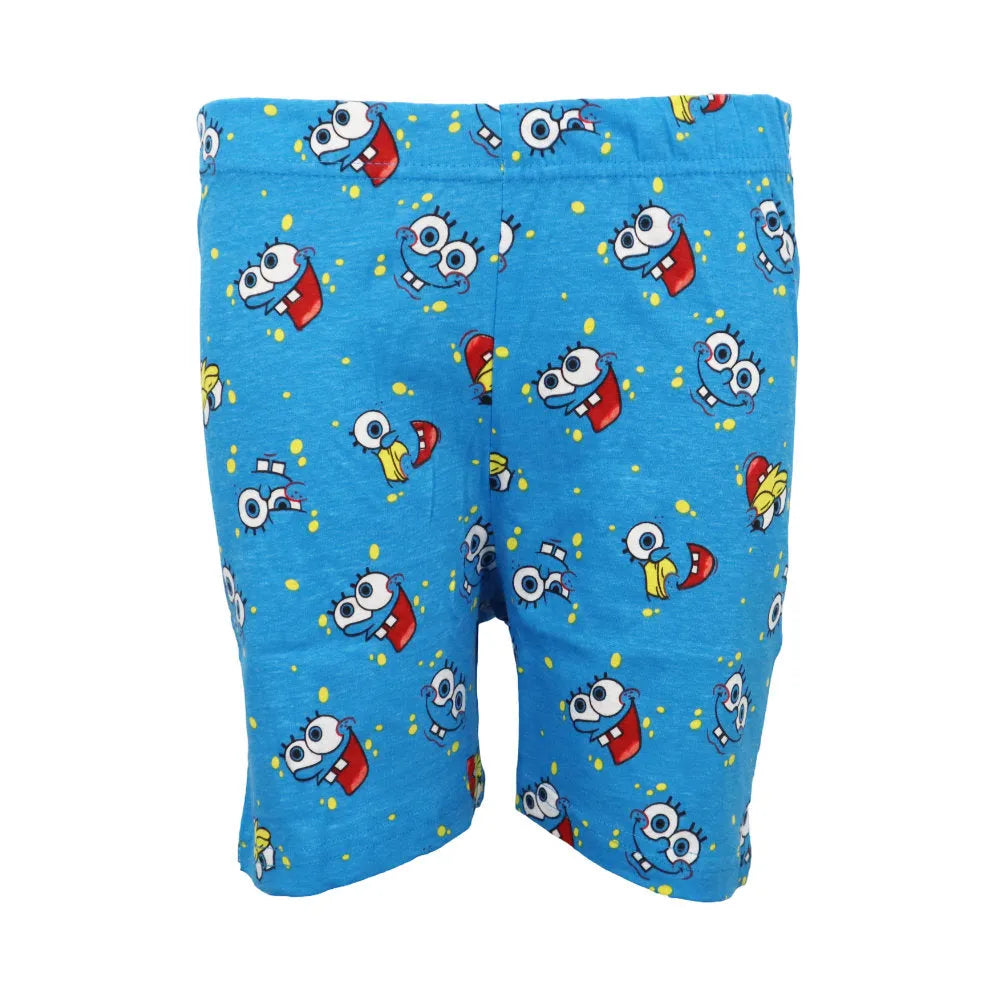 Spongebob Schwammkopf Kinder kurzarm Pyjama Schlafanzug - WS-Trend.de kurz 104 - 134 baumwolle