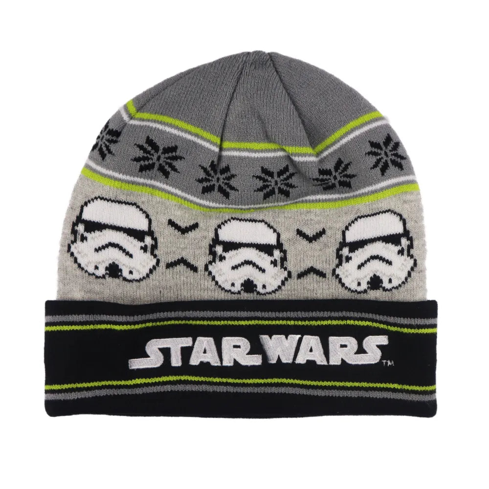 Star Wars Storm Trooper Kinder Herbst Wintermütze plus Loop - WS-Trend.de Winter Set Mütze Snood Schaal 54 56