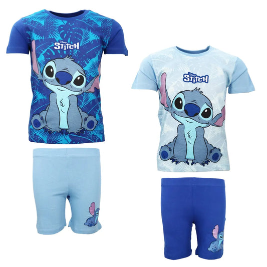 Disney Stitch Jungen Kinder Sommerset Shorts plus T-Shirt - WS-Trend.de 98-128 Baumwolle
