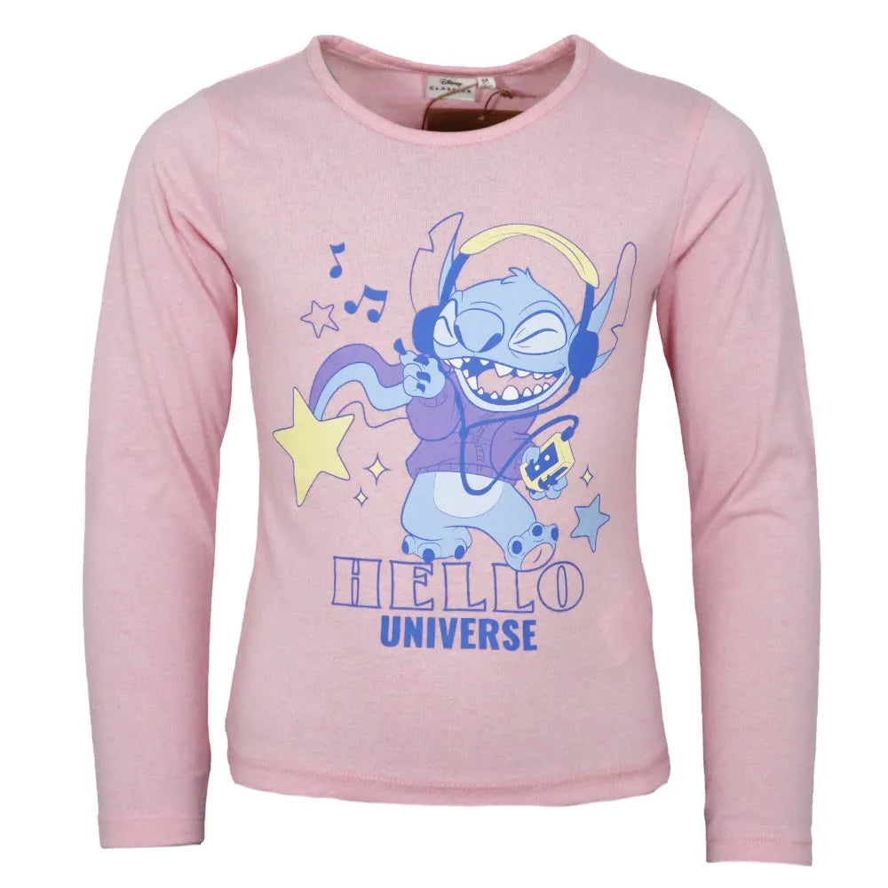 Disney Stitch Kinder Mädchen Langarmshirt Shirt - WS-Trend.de Lilo und Gr. 98-128