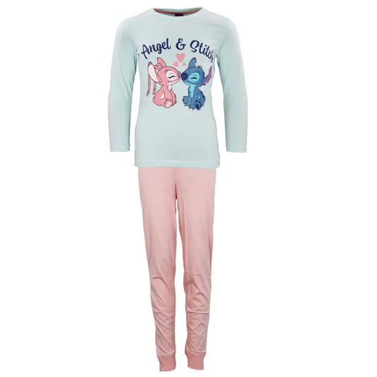 Disney Stitch Angel Kinder Mädchen langarm Schlafanzug Pyjama - WS-Trend.de